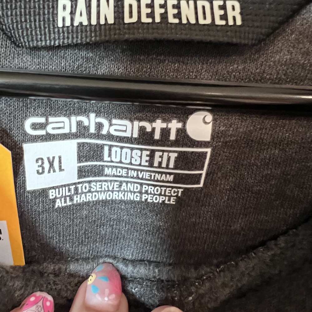 CARHARTT-Men's Rain Defender Dark Gray Hoodie Size 3XL NWT - Picture 14 of 16